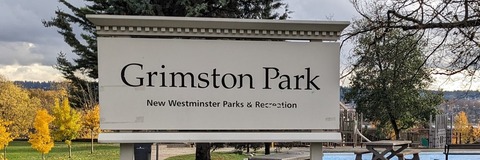 park signage of Grimston Park